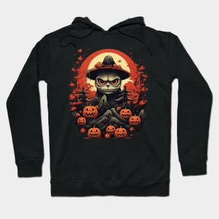 Spooky Pumpkin Cat Hoodie